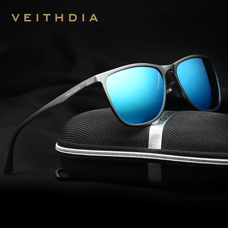 VEITHDIA Retro Aluminum Magnesium Brand Men's Sunglasses Polarized Lens Vintage Eyewear Accessories Sun Glasses For Male 6623