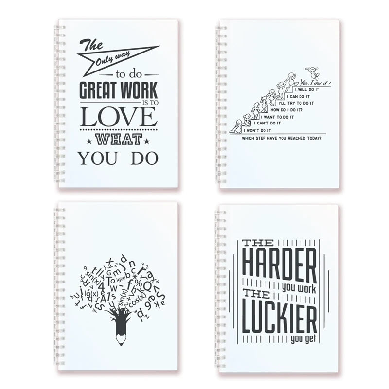 Spiral Notebook Inspirational Quote Hymn Motivational Phrase Blank Paper Sketch Note Book For Art Graffiti Notepad Faith Belief