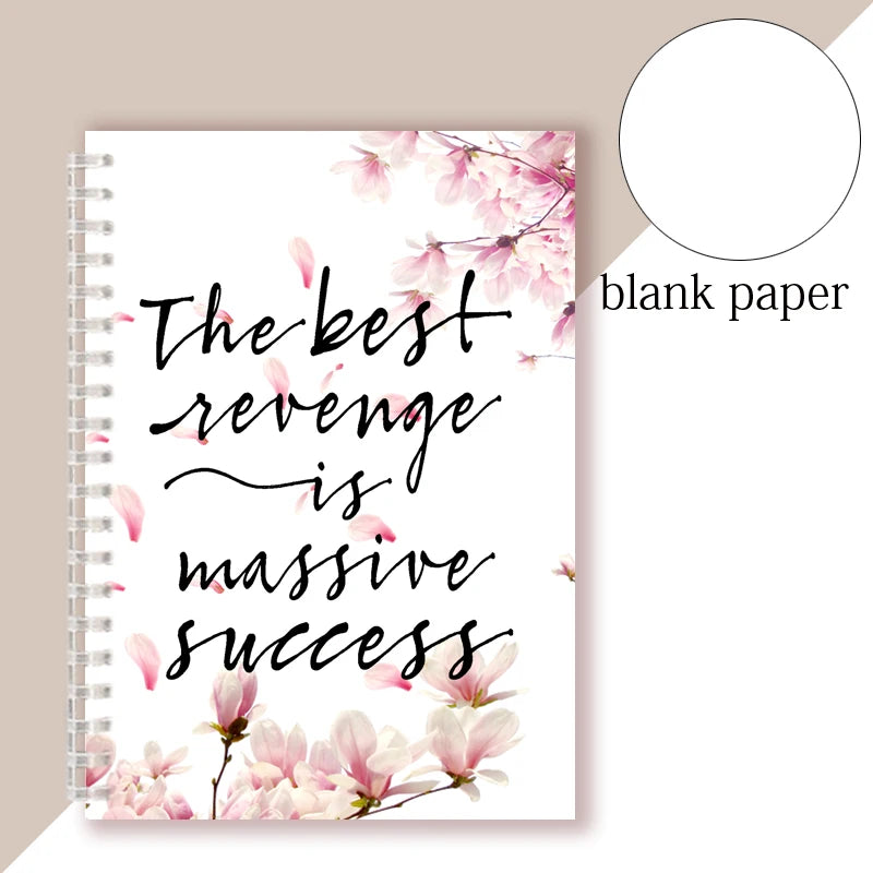 Spiral Notebook Successful Attitude Dream Goals Motivational Quote - The Best Revenge Is Massive Success - Note Book Writing Pad