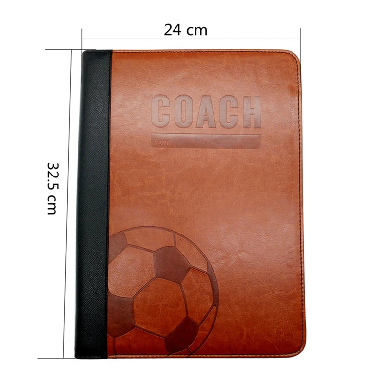 Coaching Board Foldable Football Tactic Board Magnetic Soccer Trainer Command Training Match Plate Book