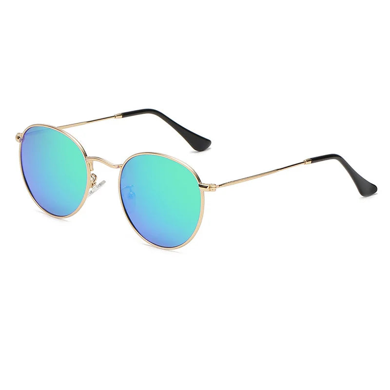 Eco friendlySHAUNA Classic Women Round Polarized Sunglasses Retro Men Ocean Film Glasses UV400