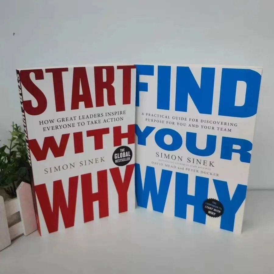 Find Your Why & Start With Why by Simon Sinek Motivational Management & Leadership Business English Novel Books Paperback