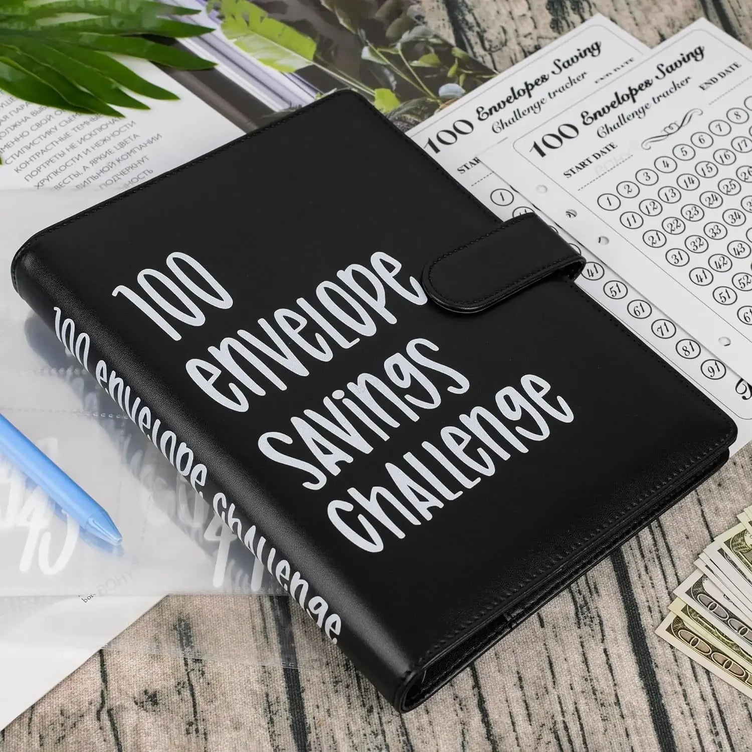 Money Saving Challenge Binder Savings Challenges Book with 100 Envelopes l Save $5050 in Fun & Motivating Way  A5 Envelope Kit