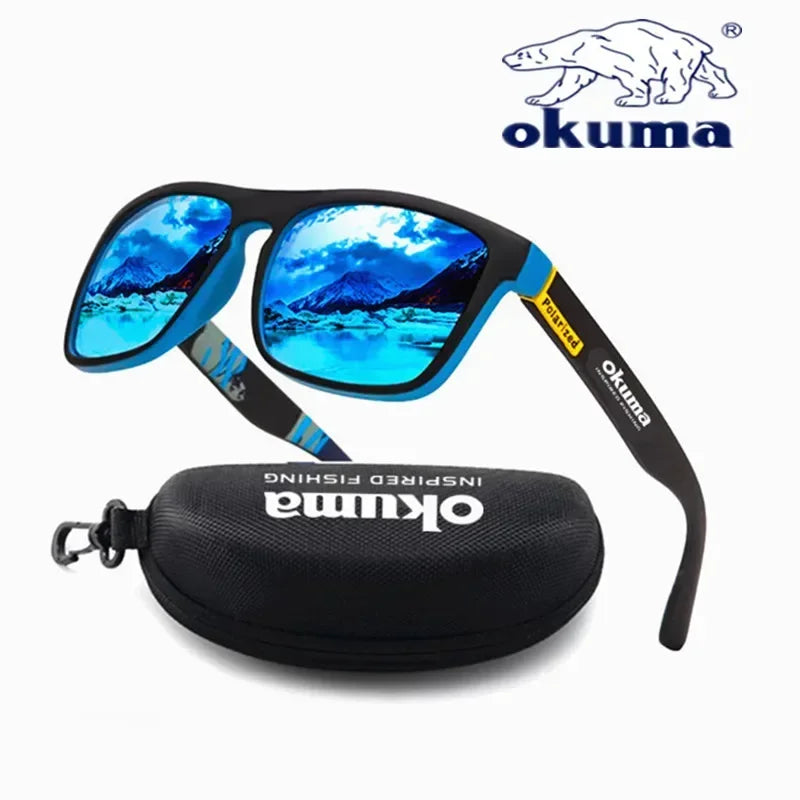 Eco friendlyOkuma polarized sunglasses UV400 for men and women outdoor hunting, fishing, driving bicycles, sunglasses optional box