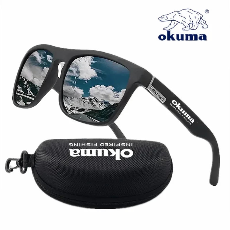 Eco friendlyOkuma polarized sunglasses UV400 for men and women outdoor hunting, fishing, driving bicycles, sunglasses optional box