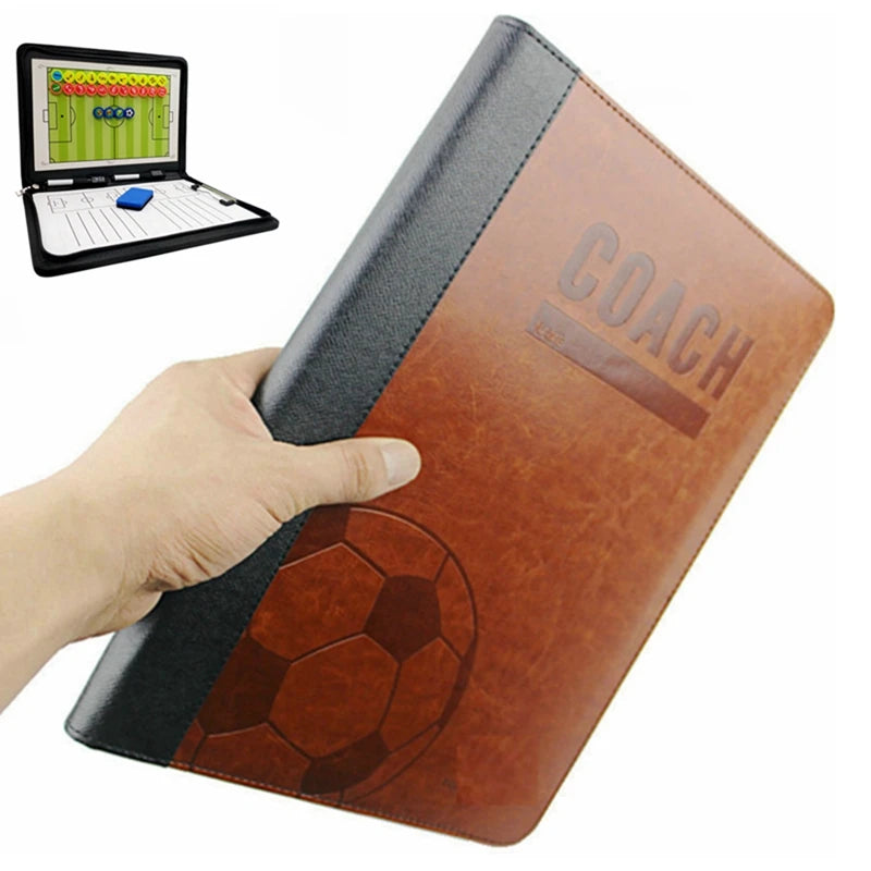 Coaching Board Foldable Football Tactic Board Magnetic Soccer Trainer Command Training Match Plate Book