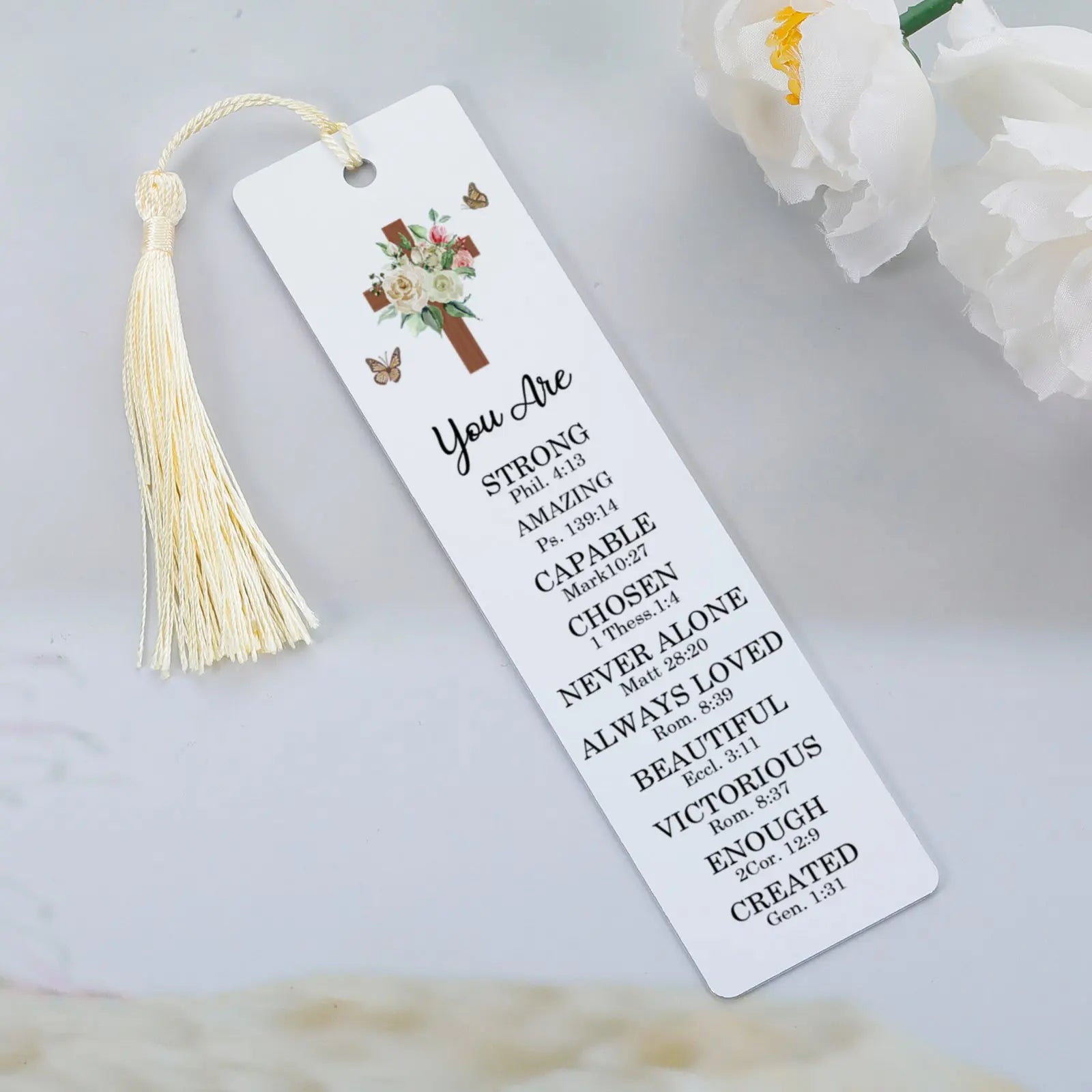 Personalized Bookmark You Are Inspiration Bible Verse Gift Inspirational Quote Gifts Custom Bookmarks for Friend Anniversary