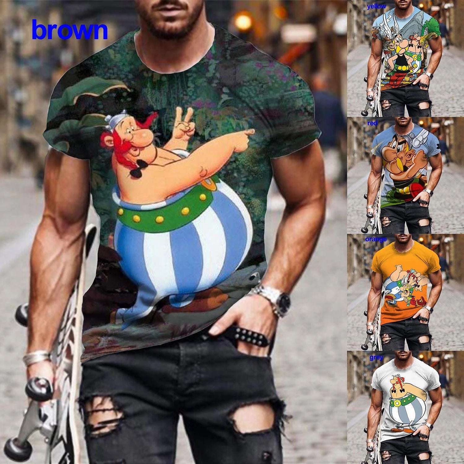 Hot Sale Summer New Cartoon Graphic 3D Printed T-Shirt Fashion Men's/women's Casual Short Sleeve T-Shirt Plus Size 100-6XL